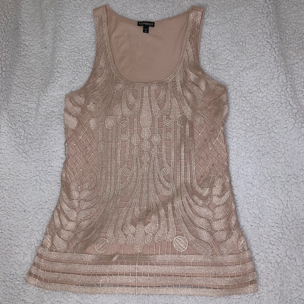 Express shimmery top
